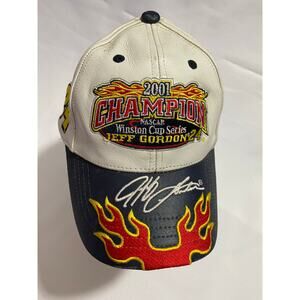 Leather Champion NASCAR Winston Cup Series Jeff Gordon Collectors Hat
